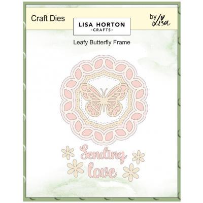 Lisa Horton Crafts Dies - Leafy Butterfly Frame